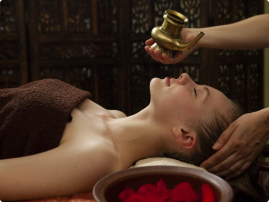 Nourishing spa treatment and warm restorative tea service